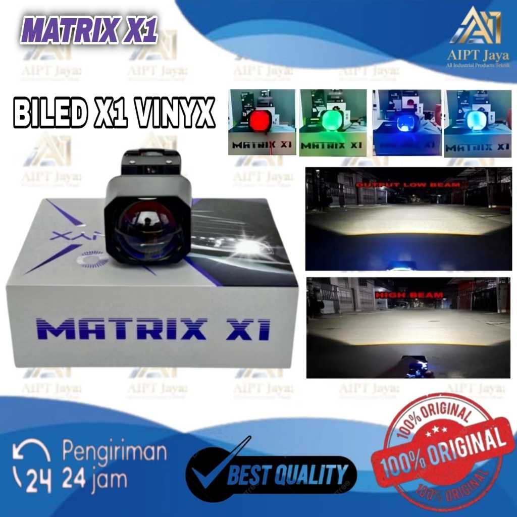 Bilied Matrix X1 wincyx 1.5 นิ้วสีม่วงเลนส์พรีเมี่ยมจํากัดโปรเจคเตอร์Biled Matrix X1 Plusตาปีศาจ