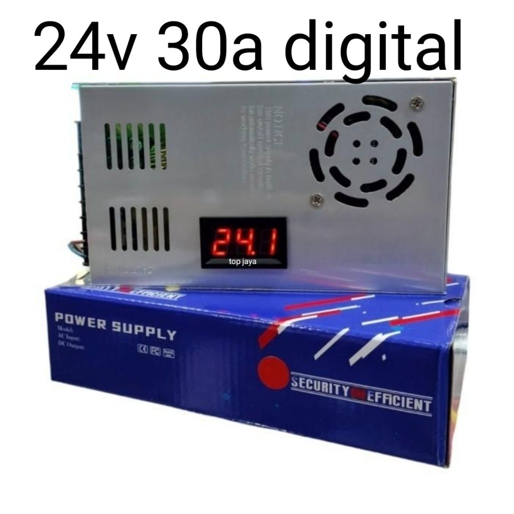 สวิตช์พลัง SUPLY 24V 50A REAL DISPLY DIGITAL 50A คุณภาพสูง BODY SLIM FAN - รูปที่ 4