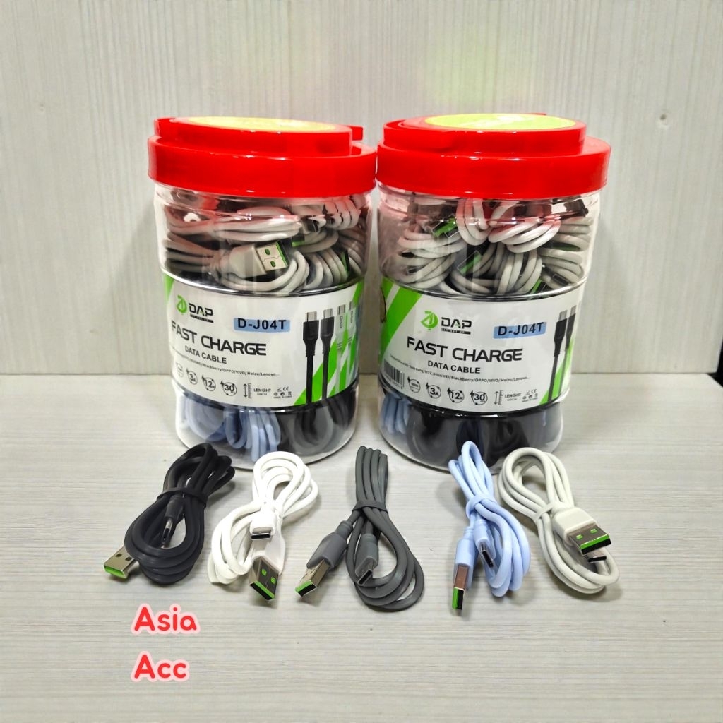 DAP D-J04T Type C 3A สายเคเบิลข้อมูล DAP D-J04T Type C 3A 1M สายชาร์จเดิมต่อชิ้น