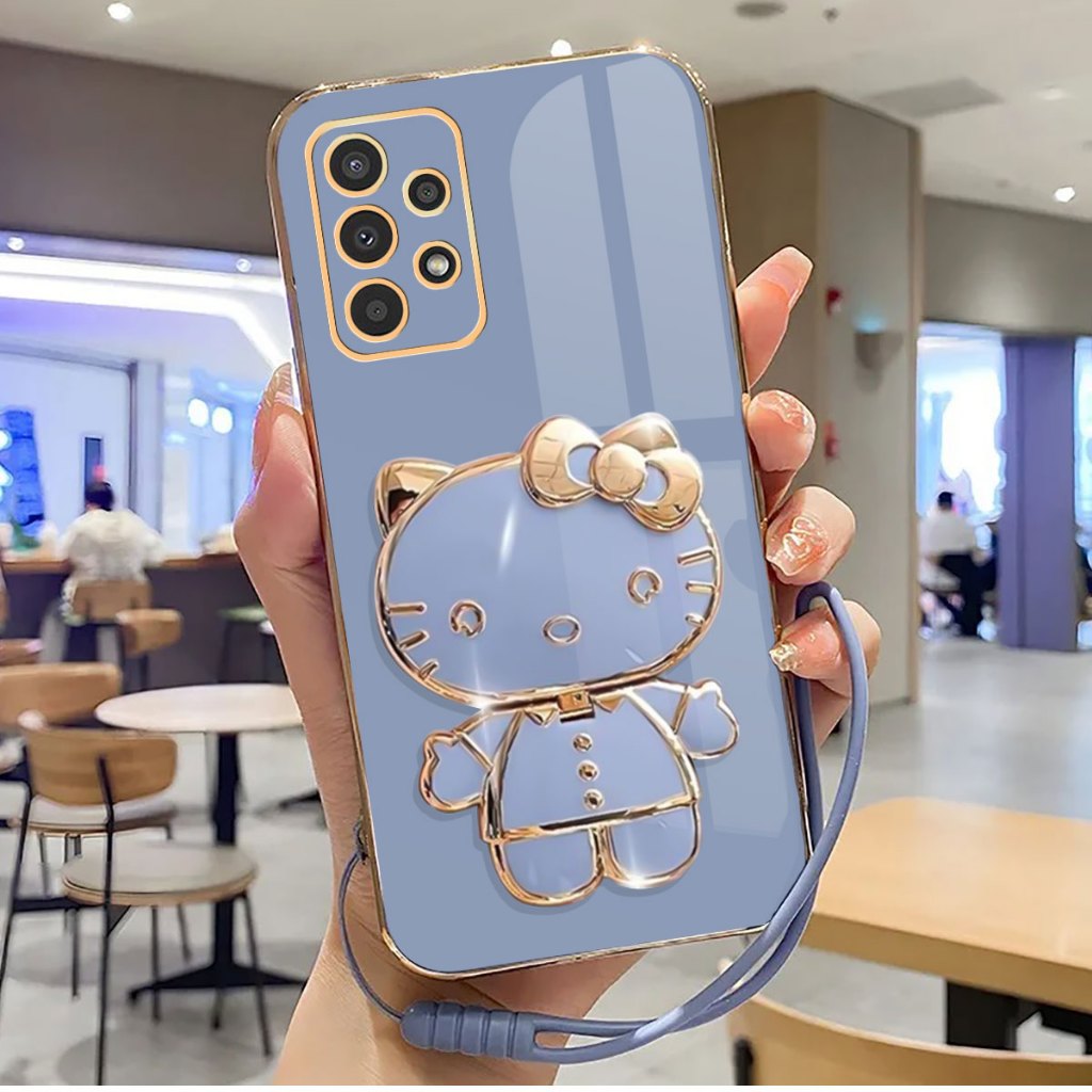 เคส Samsung A52, A52S Softcase พร้อมขาตั้งกระจก