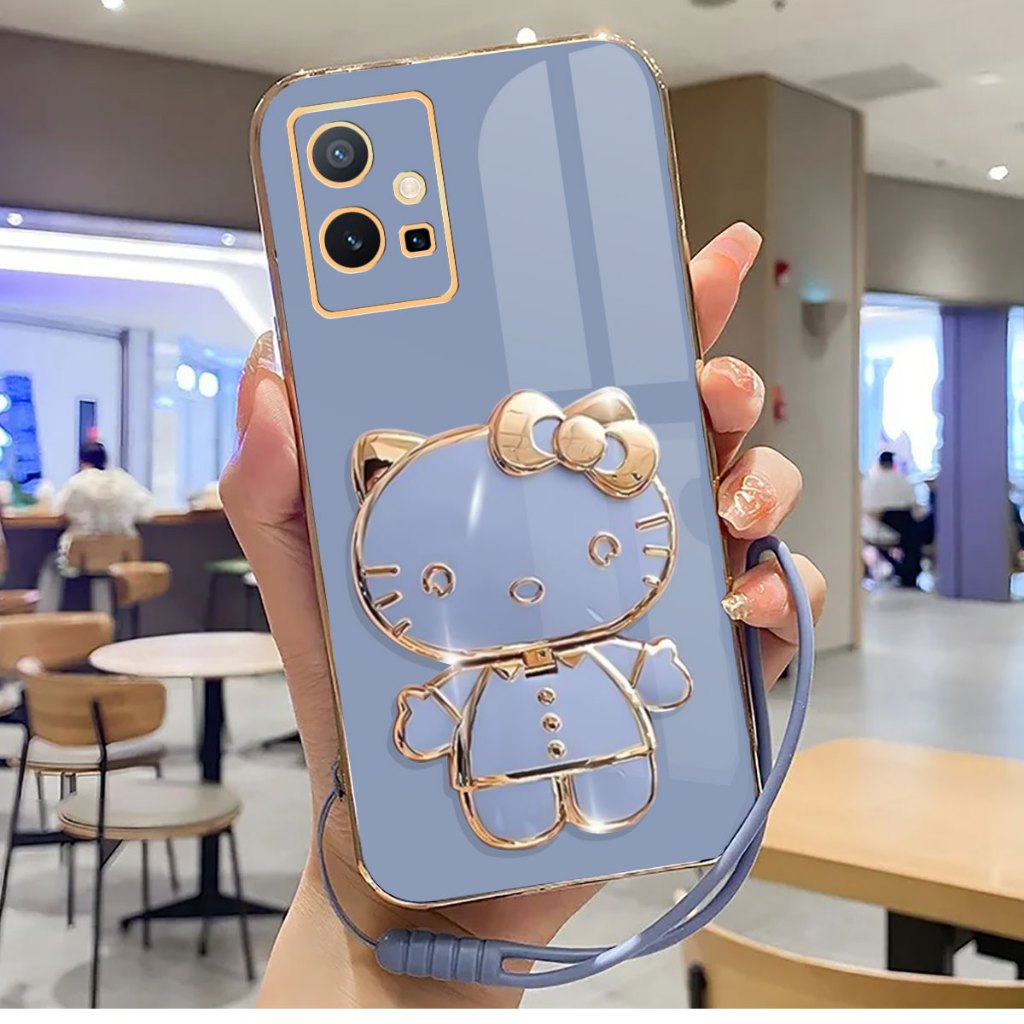 เคส Vivo T1 5G Softcase พร้อมขาตั้งกระจก