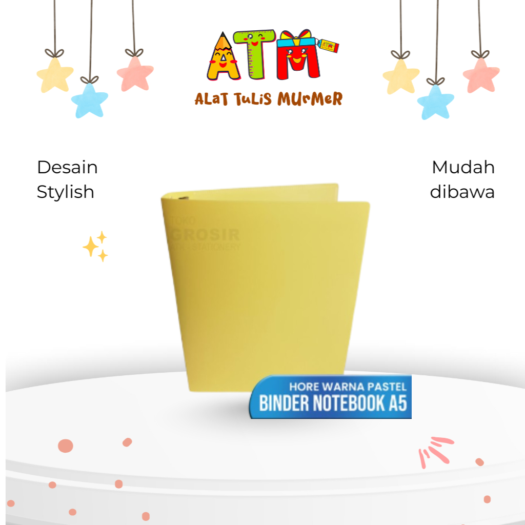 BINDER/HORE BINDER NOTE A5 PASTEL A5-BNPT M963