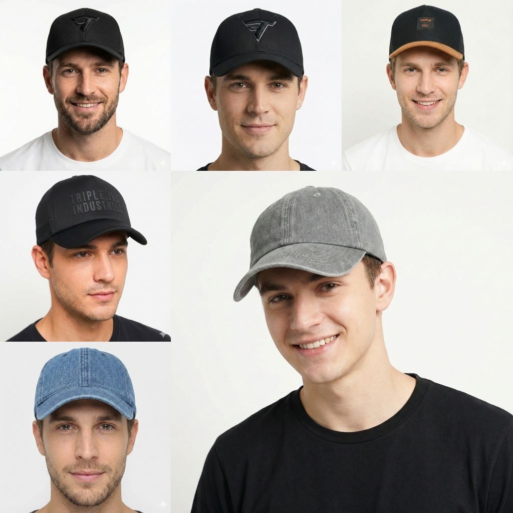 Teiple หมวกเบสบอลผู้ชาย TR23 TR24 TRR25 TR26 TR27 TR28