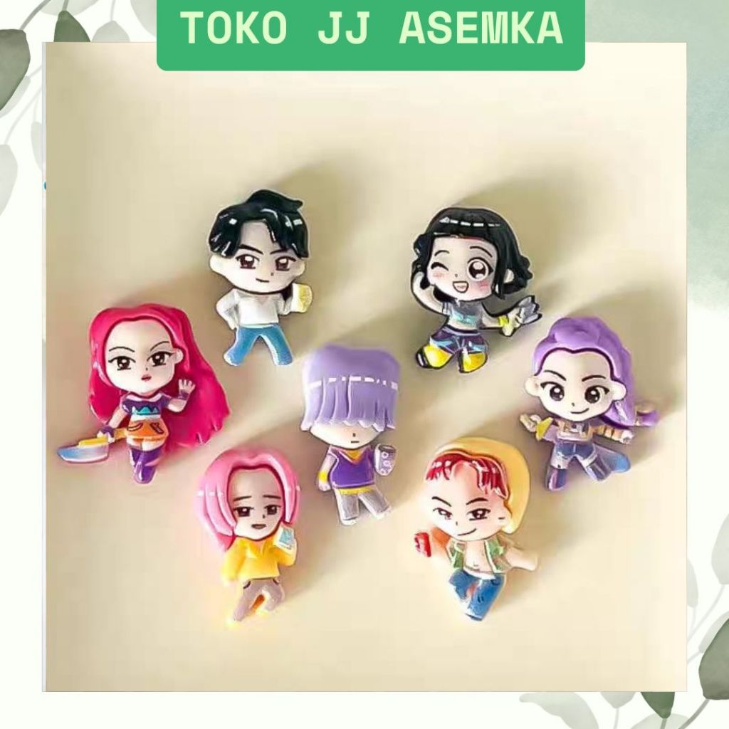 GANTUNGAN KPOP DEMON HUNTERS RESIN KEYCHAIN GK-2166 RUMI MIRA ZOEY KEYCHAIN GIRLS BAG อุปกรณ์เสริม