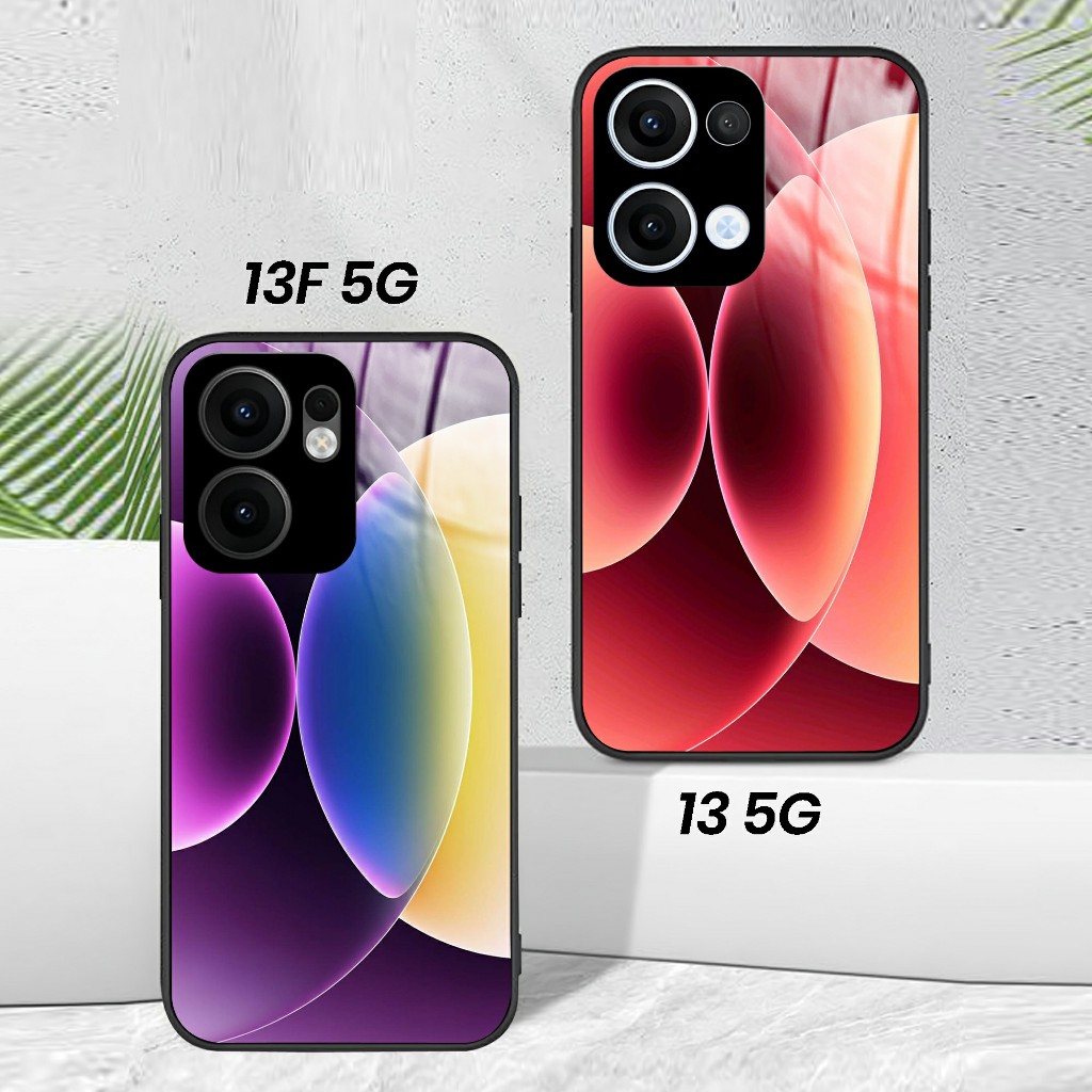HP Oppo Reno 13 5G 13F 5G Glass Softcase - เคสโทรศัพท์ Oppo Reno 13 5G 13F 5G - Cool Motif Case - เค