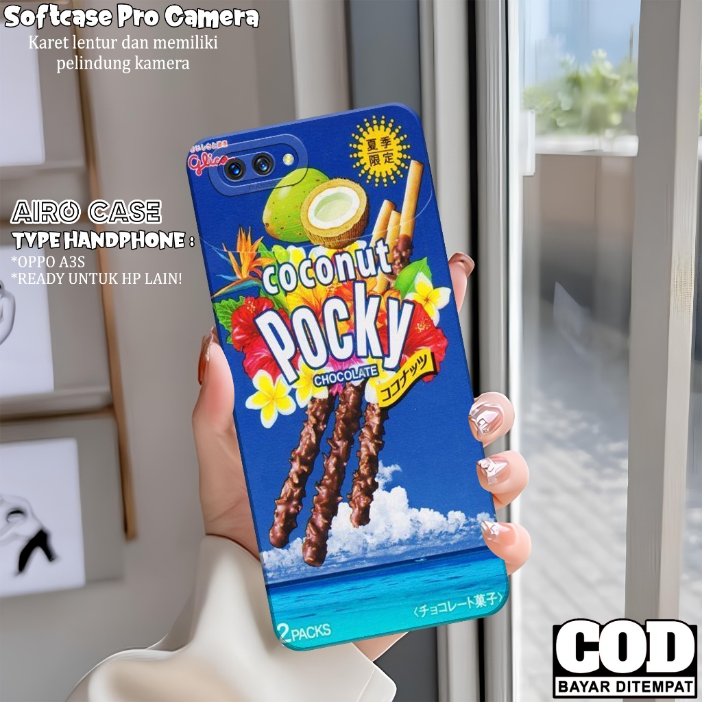 เคส Oppo a3s ล่าสุด - เคส Oppo a3s Softcase - เคส Food Fashion - เคส Oppo a3s - Pro Camera Softcase 