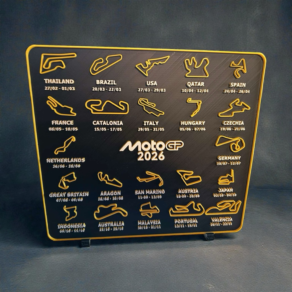 รางปฏิทิน MotoGp | ราง MotoGp | วงจร Motogp | ปฏิทินโมโตจีพี 2026 | ปฏิทินวงจร MotoGP