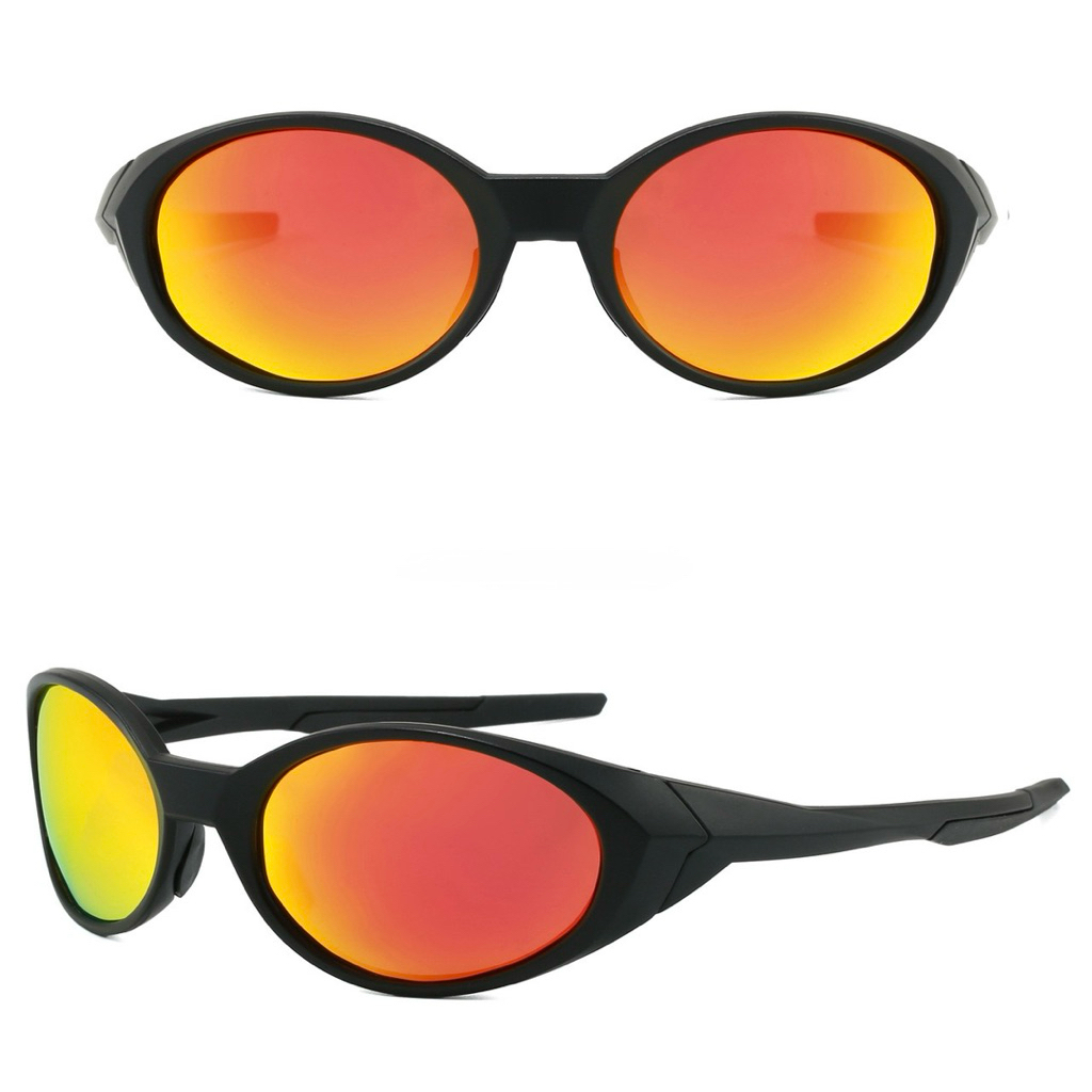 Redux Black Red lens Running Eye Jacket แว่นตากีฬาสําหรับกิจกรรมกลางแจ้งและกีฬา