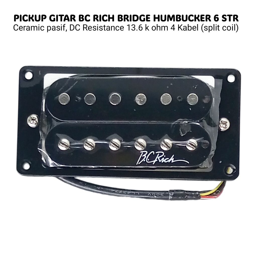 BC Rich Humbucker Bridge Ceramic Passive 6 Str ปิ๊กกีตาร์