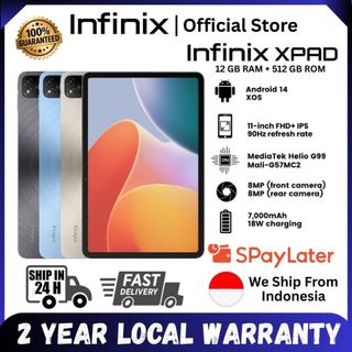 HOT SALE Infinix XPad 8+256GB / 12+512GB LTE | Tab Tablet 11" 90Hz FHD+ | Garansi Resmi 5 Tahun