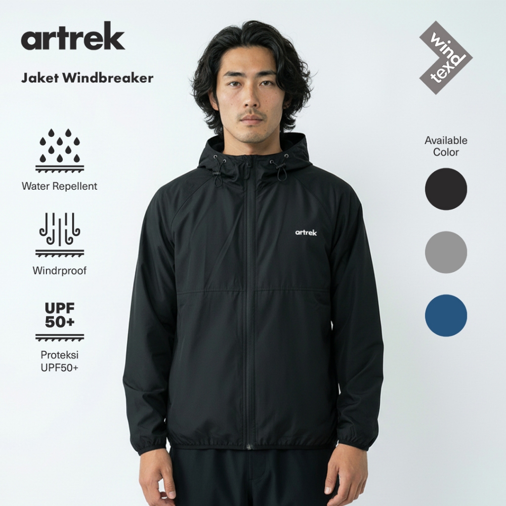 Artrek Windbreaker Jacket เสื้อกีฬา Unisex น้ําหนักเบาสบาย Cool Windproof