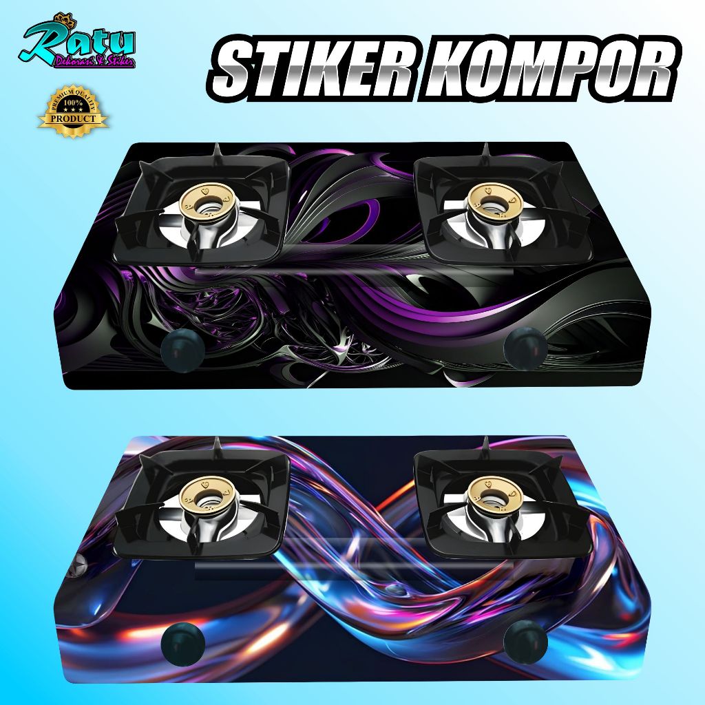 K25-MODERN GAS STOVE สติ๊กเกอร์ / 50 MOTIF สติ๊กเกอร์สําหรับ 1 BURNER และ 2 BURNER GAS STOVES