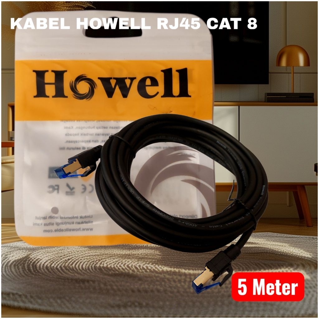 HOWELL CAT 8 สาย LAN CAT8 1.5 เมตร และ 5 เมตร HOWELL RJ45 CAT 8