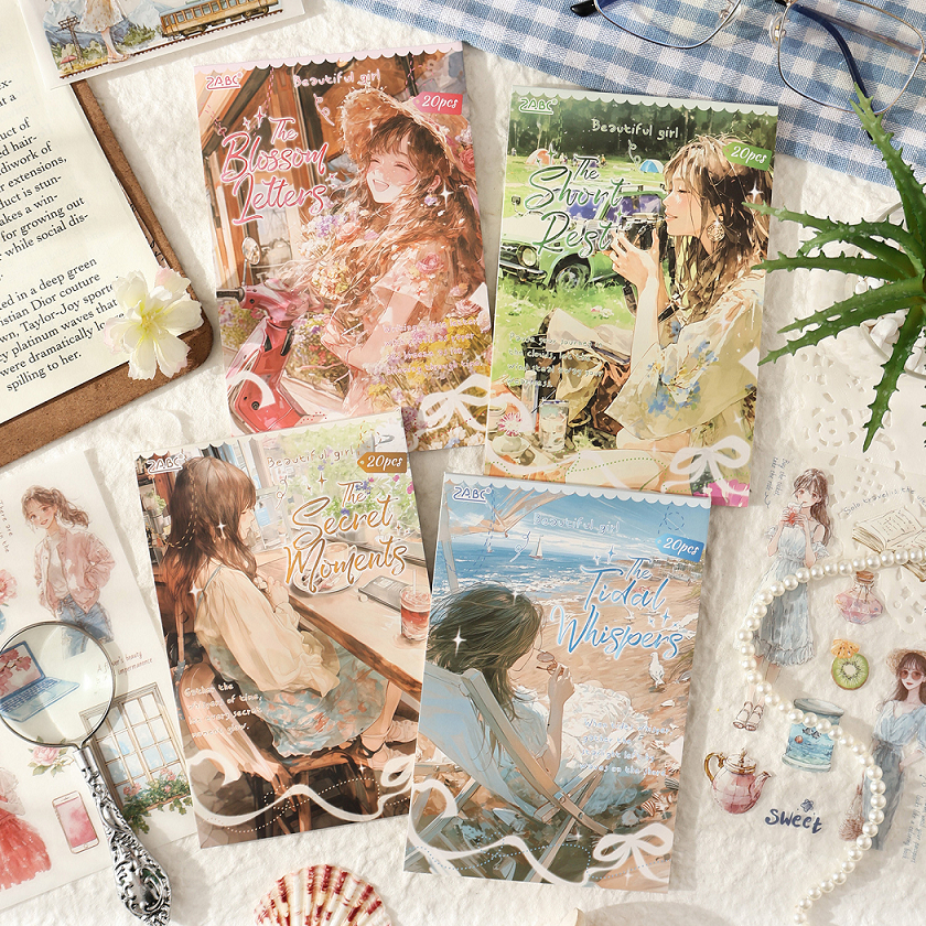 [Artopia] หนังสือสติกเกอร์ YHMYJ สติ๊กเกอร์หนังสือสาวสวย Pretty Home Korea Home Daily Bujoy