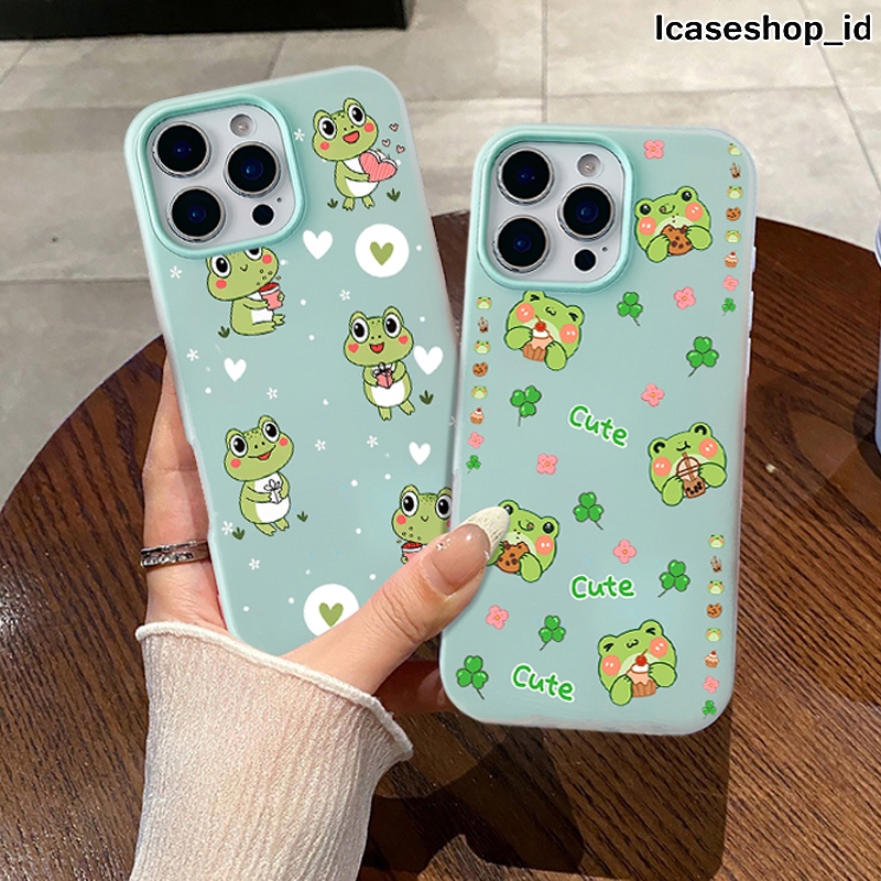 CASE CASING JELLY สี 2 IN 1 สําหรับ REALME P3 5 5i 5S 7i 14 15T C11 C12 C15 C17 C20 C21Y C25 C25Y C3