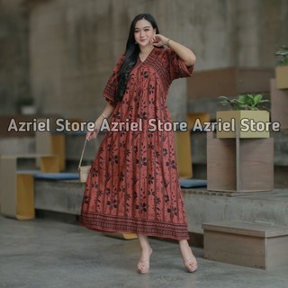 MAYA DRES Bahan Rayon Premium Busui Resleting Depan Friendly