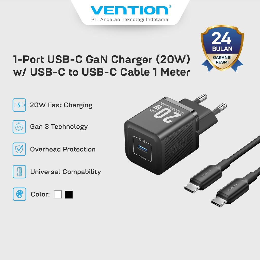Vention FEWH0 ชุดอะแดปเตอร์หัวชาร์จ Type C TRC 20W