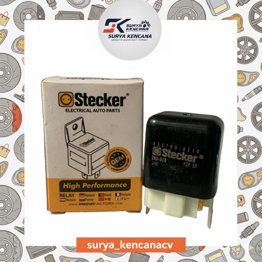 12V 5K โคมไฟ RELAY TOYOTA COROLLA SDN GREAT, TWINCAM ORIGINAL STECKER TRU-010 058321