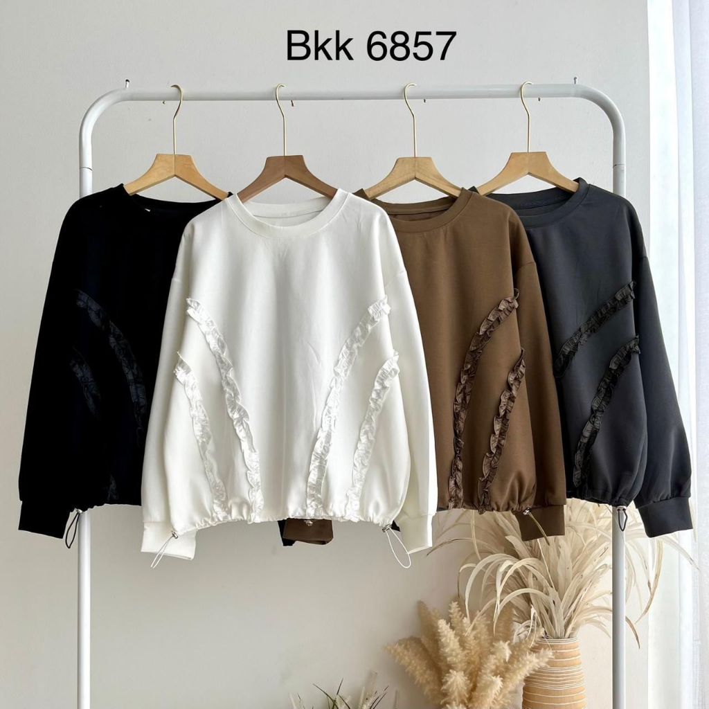 เสื้อโค้ตผู้หญิงพร้อม DRAWSTRING BOTTOM 6857 PREMIUM ใหม่ล่าสุด, CURRENT, FASHIONABLE