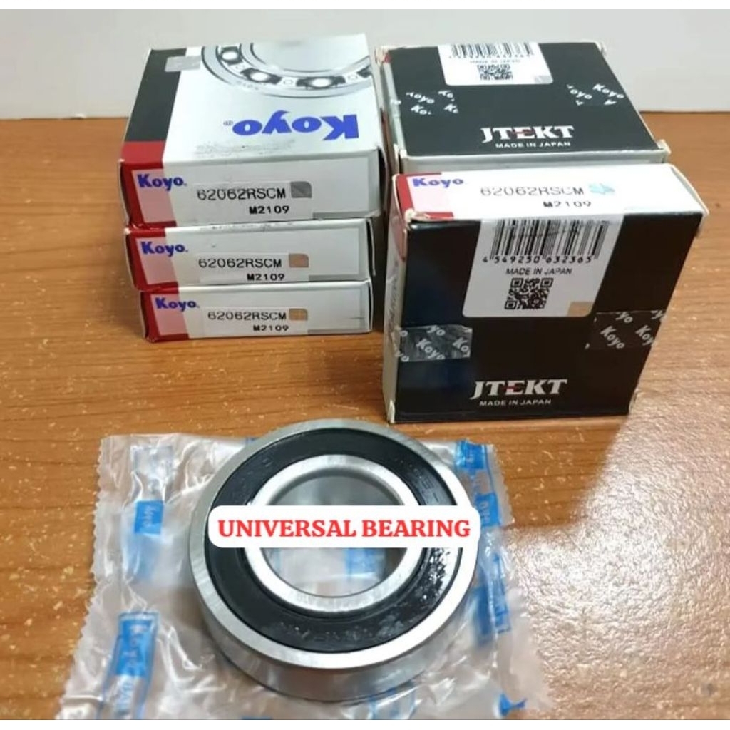 BEARING 6206 2RS KOYO หมวกยาง 62062RS KOYO DIMENSIONS 30X62X16MM