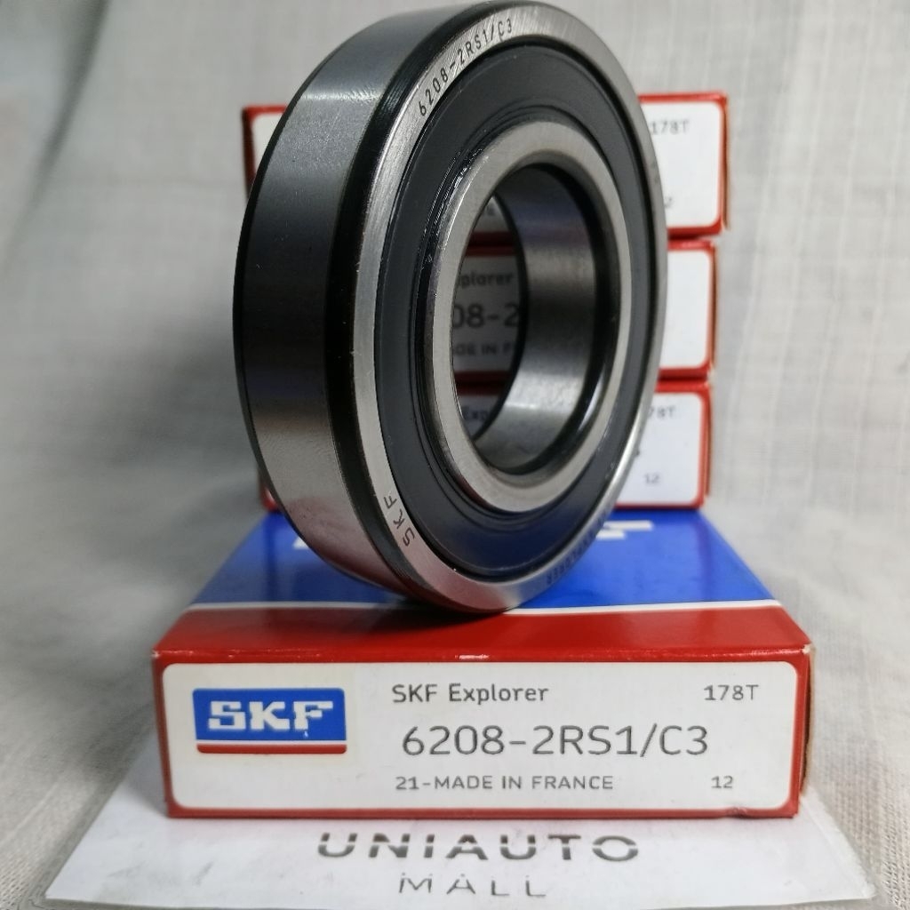 แบริ่ง 6208 2RS1/C3 ความเร็วสูง SKF UNIVERSAL