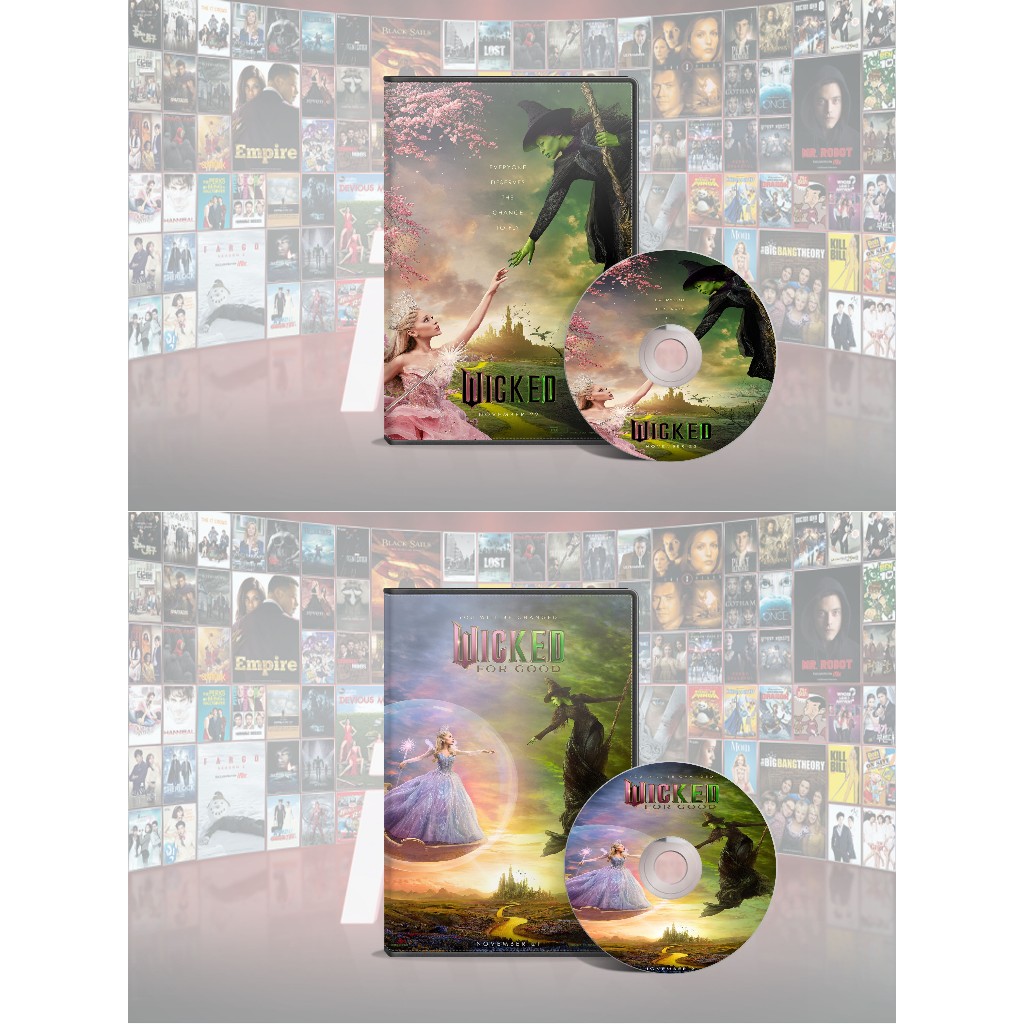 DVD Wicked (2024) + DVD Wicked For Good (2025)