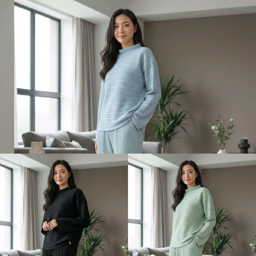 (CODE 230) เสื้อ Oversize Ribbed – เสื้อหรูหราและความพยายาม | พรีเมี่ยม PLEATS TOP | LONG SLEEVE PLE