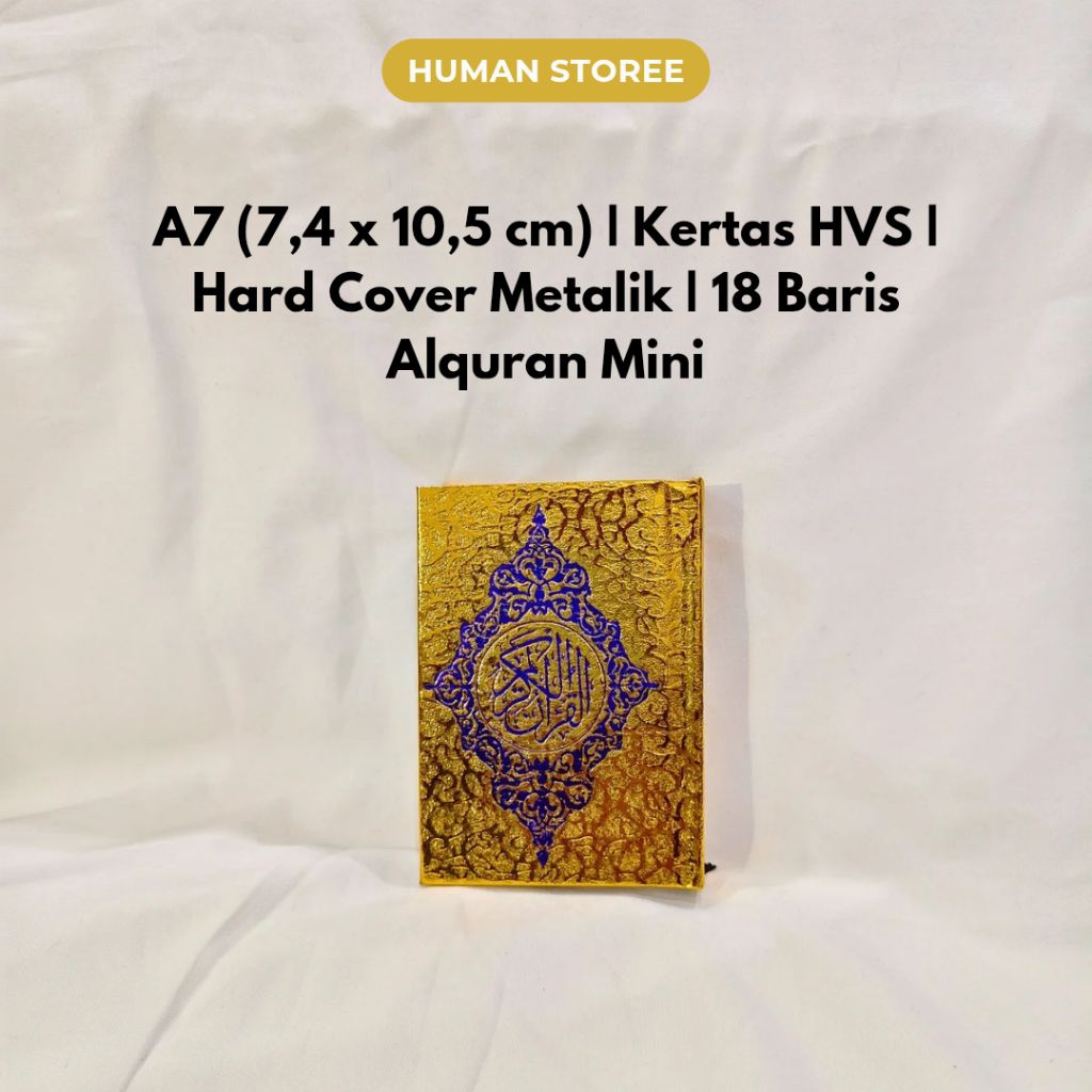 Al-Quran Gold Cover HVS Paper Al Aqeel A7 Gold |