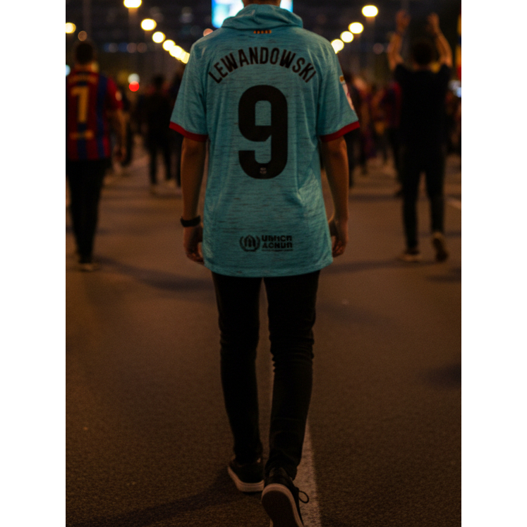 Fc Barcelona Third Shirt Lewandowski Uk L