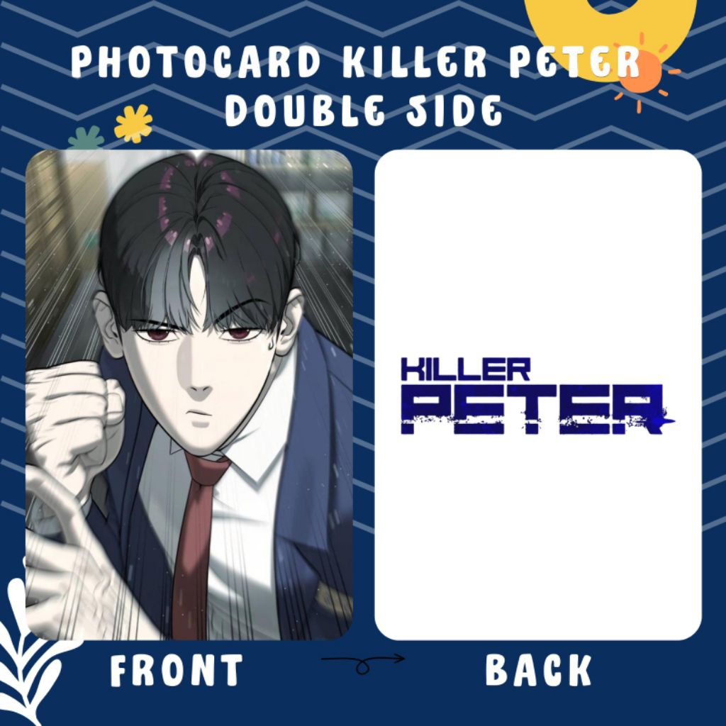 [บริการการพิมพ์] Manhwa Killer Peter Photocard พิมพ์ 2 ด้านเหมาะสําหรับคอลเลกชันและของขวัญ