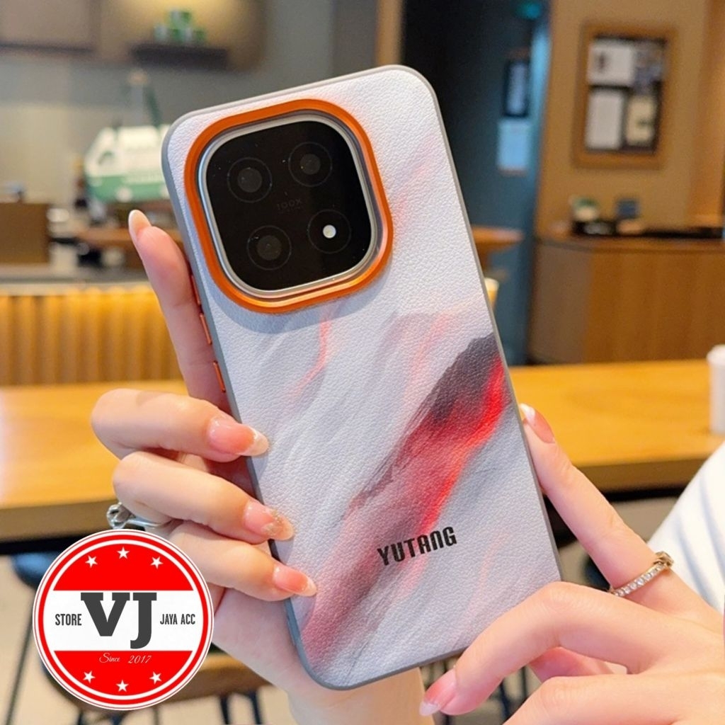 YUTANG Leather Case IQOO 15 Case Gradient Motif iqoo15 with Elegant Design and Optimal Protection สํ