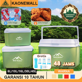 Cooler Box 6/10/16/30L Container Box Es Pendingin Kotak Beku Tetap Segar Penyimpanan Es Wadah Serba Guna Tempat