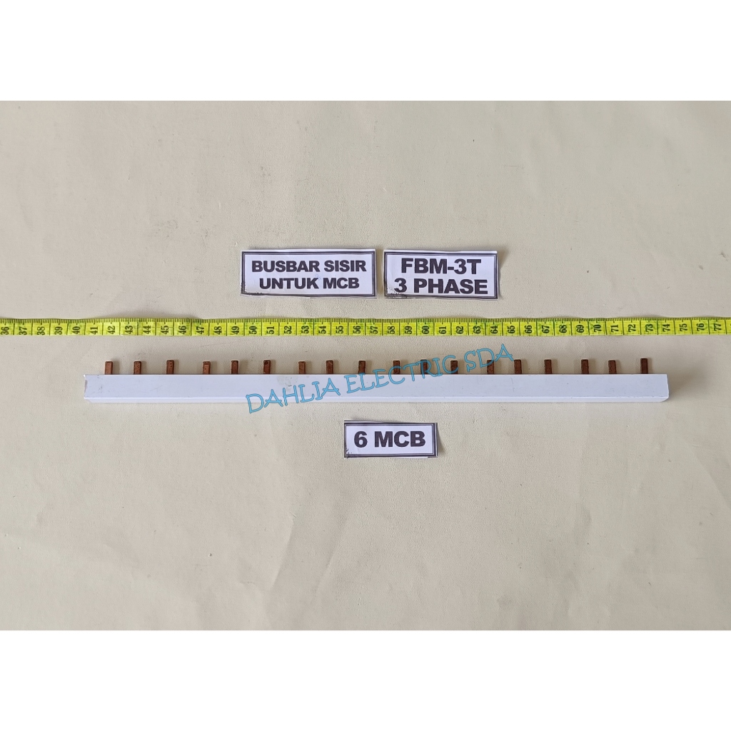 3-PHASE MCB COMB BUSBAR สําหรับ MCB (6,7,8,9,10 3 PHASE)