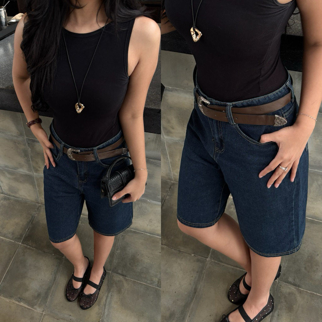 JADEN JORTS jorts pants กางเกงยีนส์ขาสั้นผู้หญิง