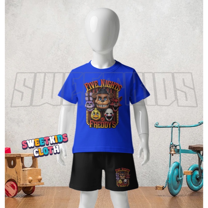 Five Nights At Freddys Kids T-Shirt Pants Set / Five Nights At Freddys Kids Shorts Set