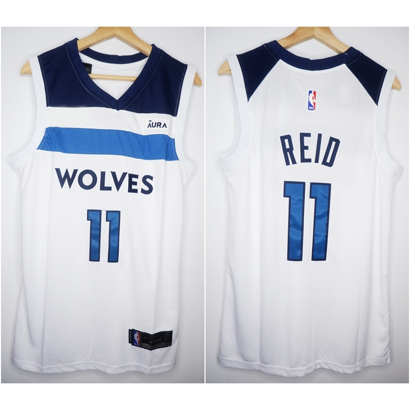 PREMIUM IMPORTED BASKETBALL JERSEY WOLVES 11 NAZ REID WHITE 23/24