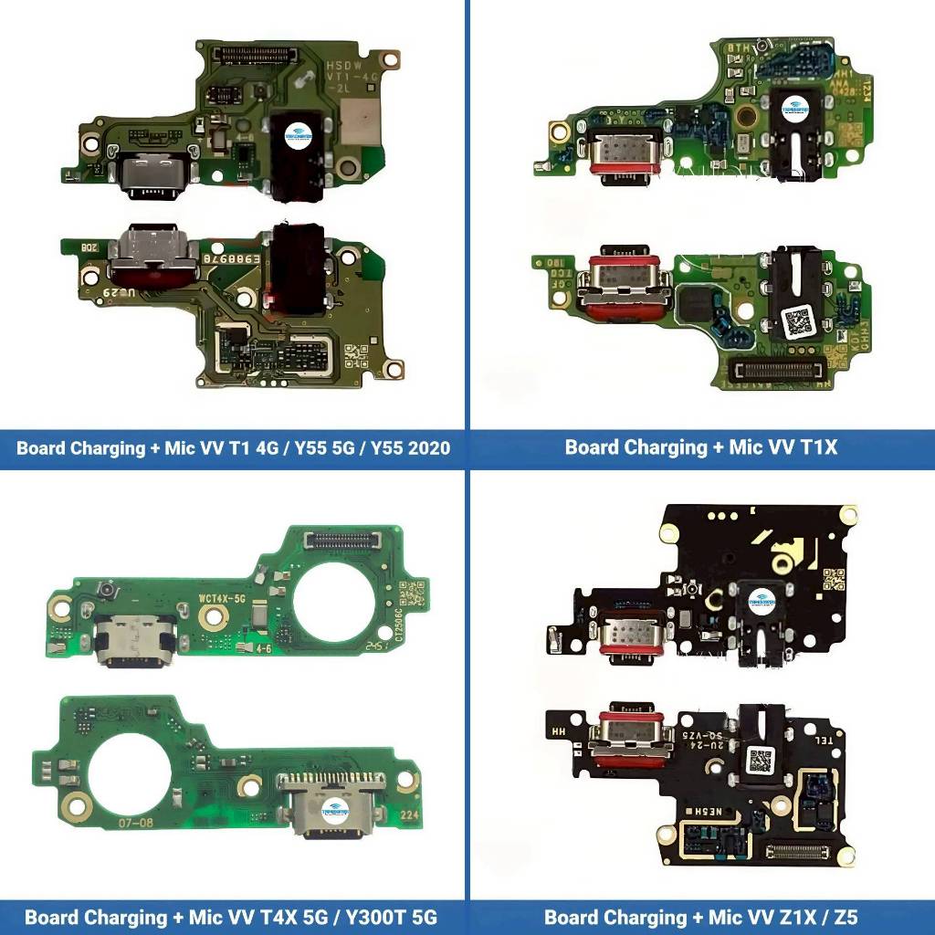 แท่นชาร์จ + แท่นชาร์จ + ไมค์ Vivo T1 4G - Y55 5G - Y55 2020 - T1X - T4X 5G - Y300T 5G - Z1X - Z5
