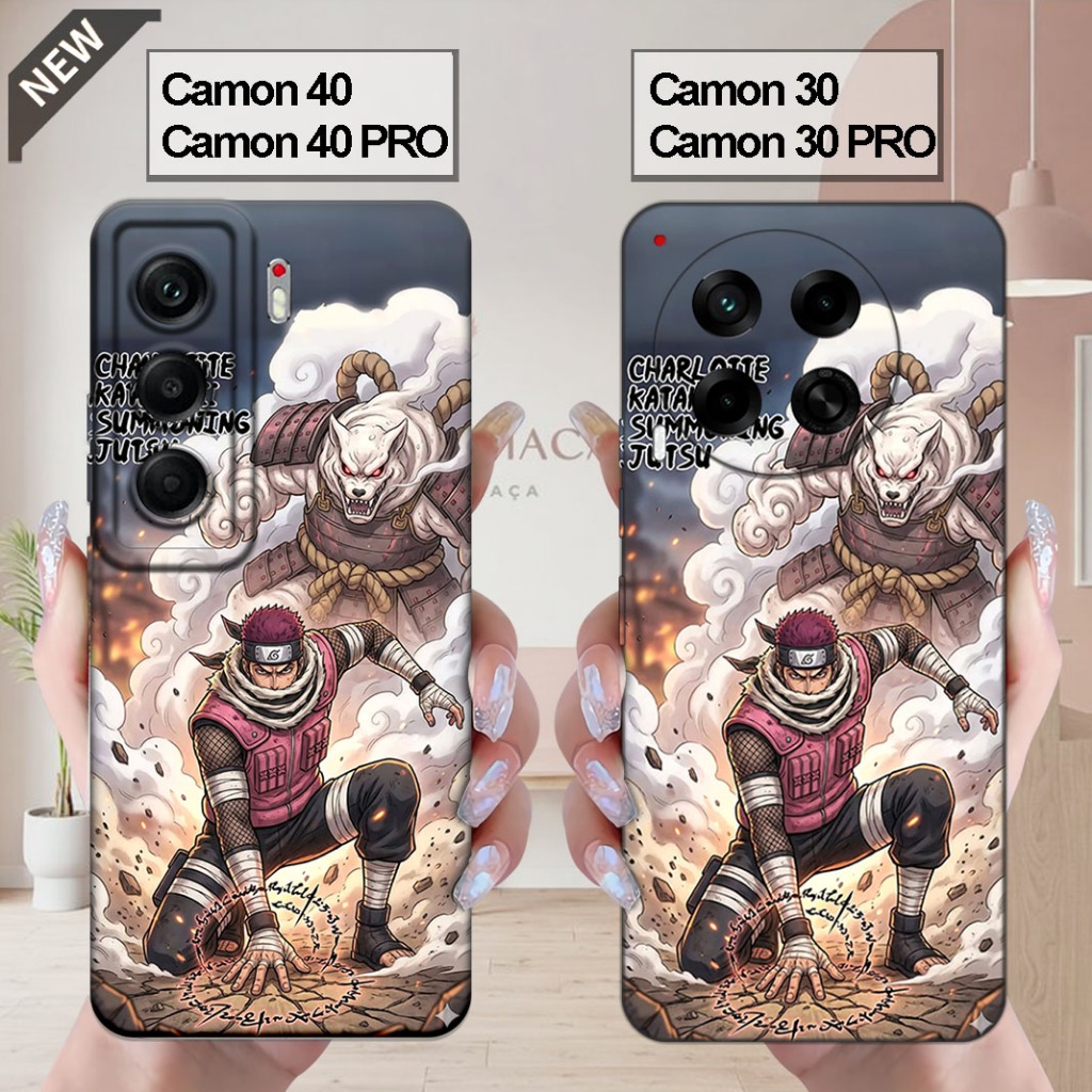 เคส Tecno CAMON 40 | CAMON 40 Pro _เคส CAMON 30 | CAMON 30 PRO - ปลอกสีดําใสยืดหยุ่น