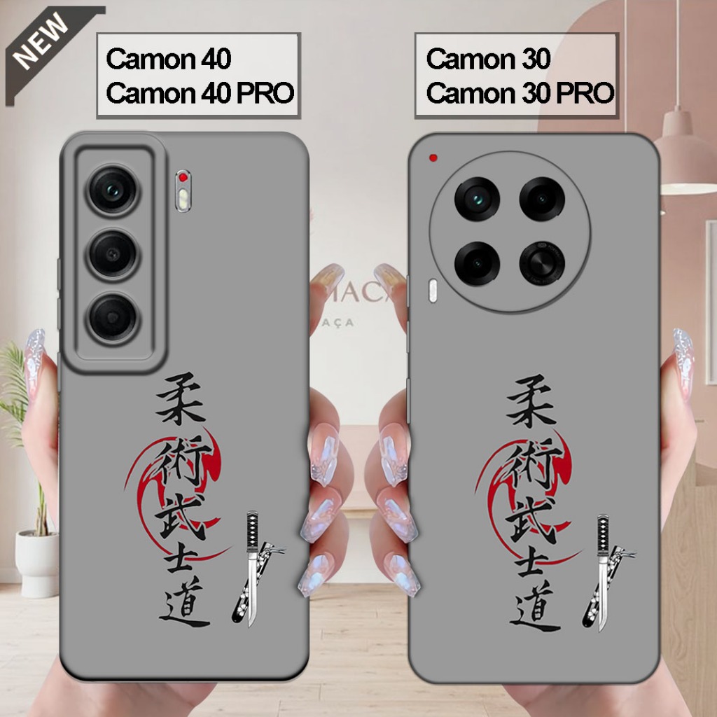 เคส Tecno CAMON 40 | CAMON 40 Pro _เคส CAMON 30 | CAMON 30 PRO - ปลอกสีดําใสยืดหยุ่น
