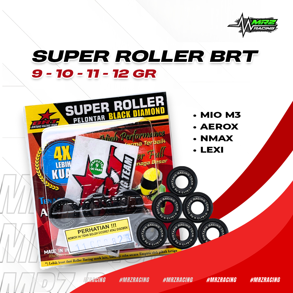 BRT - NMax ROLLER Racing BRT racing Black Diamond Roller ขนาด 9 และ 11 กรัม