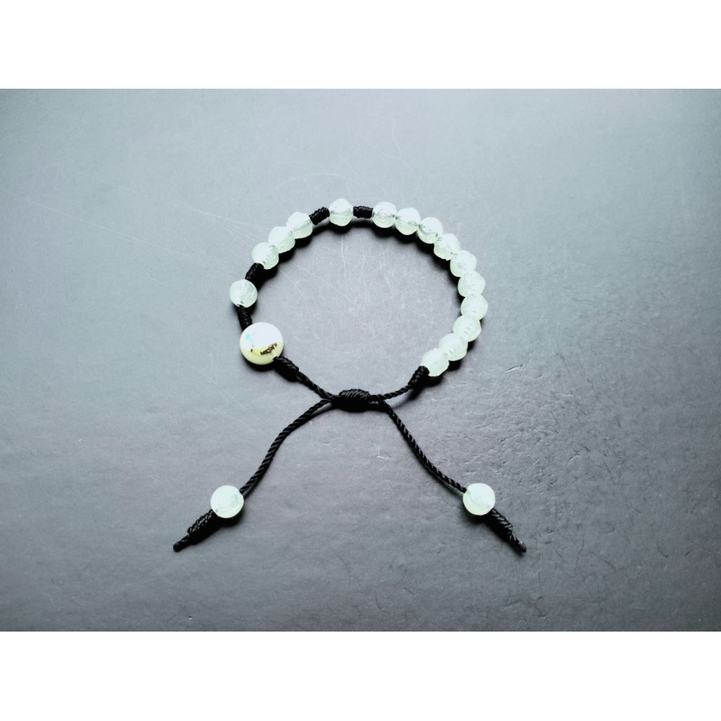 MAWAR G1318 PHOSPHRUS ROSE BEAD ROSARY BRACELET