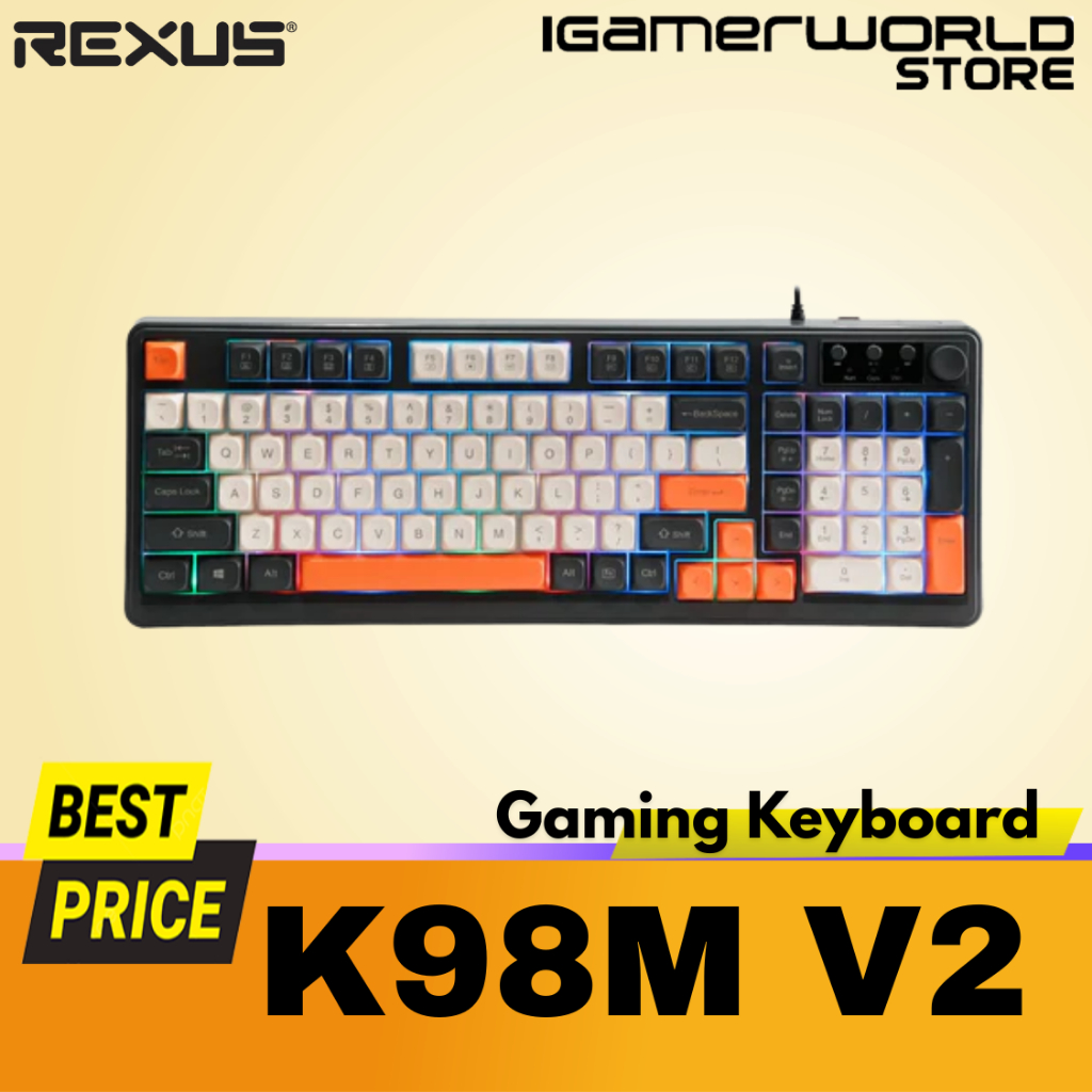 คีย์บอร์ดเกมเมมเบรน Rexus Battlefire K98M V2