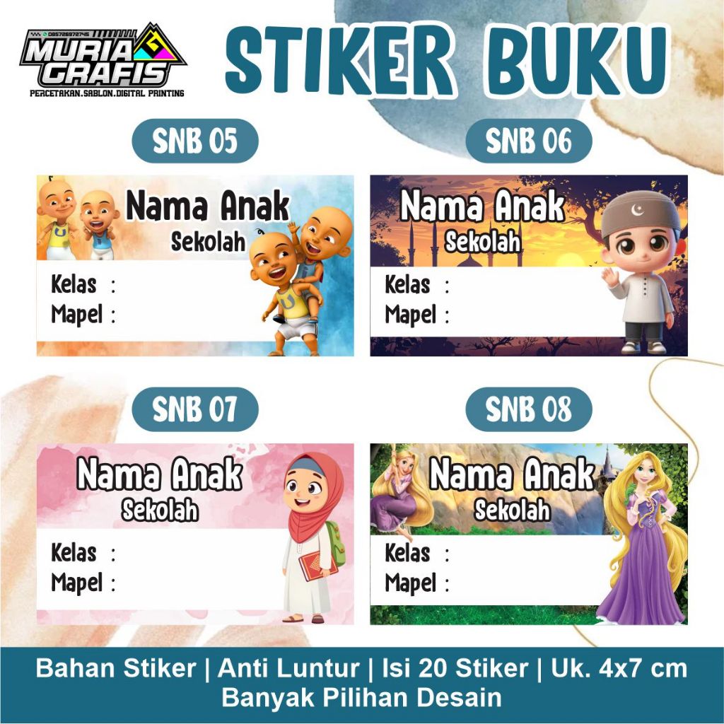 NEW DESIGN BOOK STICKERS CONTAINS 22 สติ๊กเกอร์