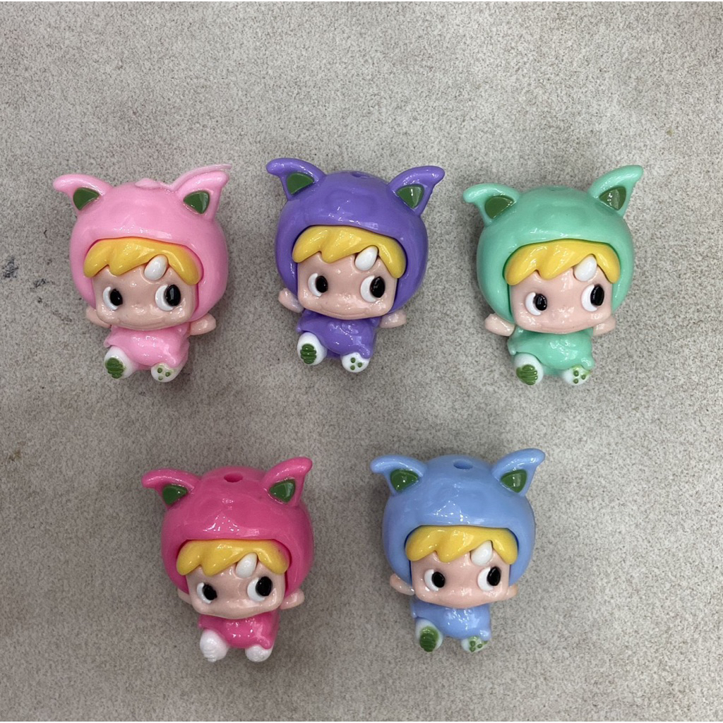 [25 ชิ้น] ยาง ZIGA AND MINI YOYO รูล่างเคลือบเงา คละสี