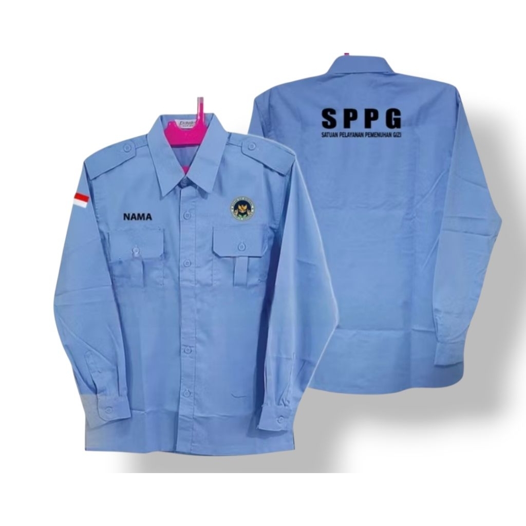 เสื้อ KEMEJA SPPG. SPPG CLOTHES. เสื้อ BGN เสื้อ BGN