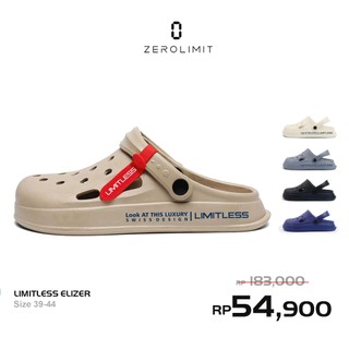 Zerolimit - Sandal Elizer Pria Kasual Sendal Slip On Baim Cowok Bahan Eva Size 39/40 - 43/44 Karet Phylon Ringan Tali Belakang Anti Selip Nyaman Keren Kekinian Anak Muda Slide Jalan - Jalan Liburan Pantai Tidak Licin Terbaru 2026 Fashionable Breathable