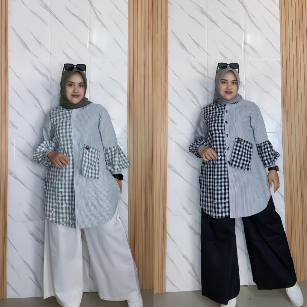 ELODIA TUNIC SET CULOT PANTS by VIENNA