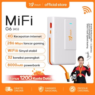 COD G6 PocketWifi dan Powerbank modem wifi kuota internet4G all operator 4Gmifi dinas murid Wifi6 modem portable kartu telkomsel modem javamifi 4G High Speed WIfi 6 TP Link Telkomsel Orbit Tanpa Batasan Penggunaan 2.4Ghz Sinyal stabil unlimited wireless