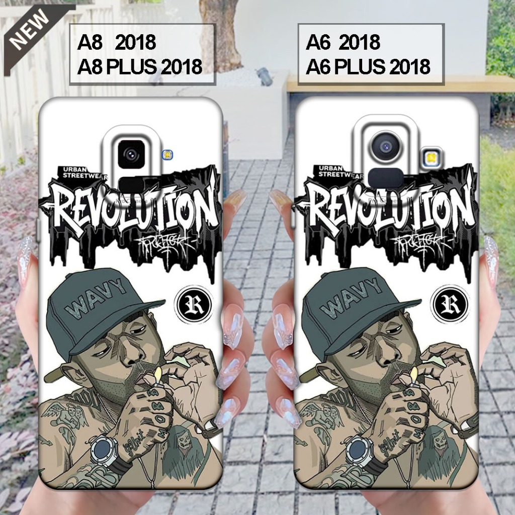 เคส Samsung A6 2018 | A6 PLUS 2018 - ซัมซุง A8 2018 | A8 PLUS 2018 _ปลอกซิลิโคนสีดําใส