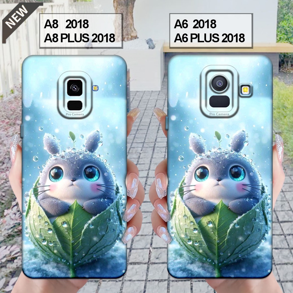 เคส Samsung A6 2018 | A6 PLUS 2018 - ซัมซุง A8 2018 | A8 PLUS 2018 _ปลอกซิลิโคนสีดําใส